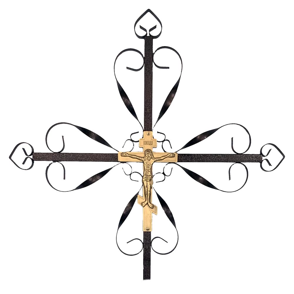 Крест металлический Ромашка