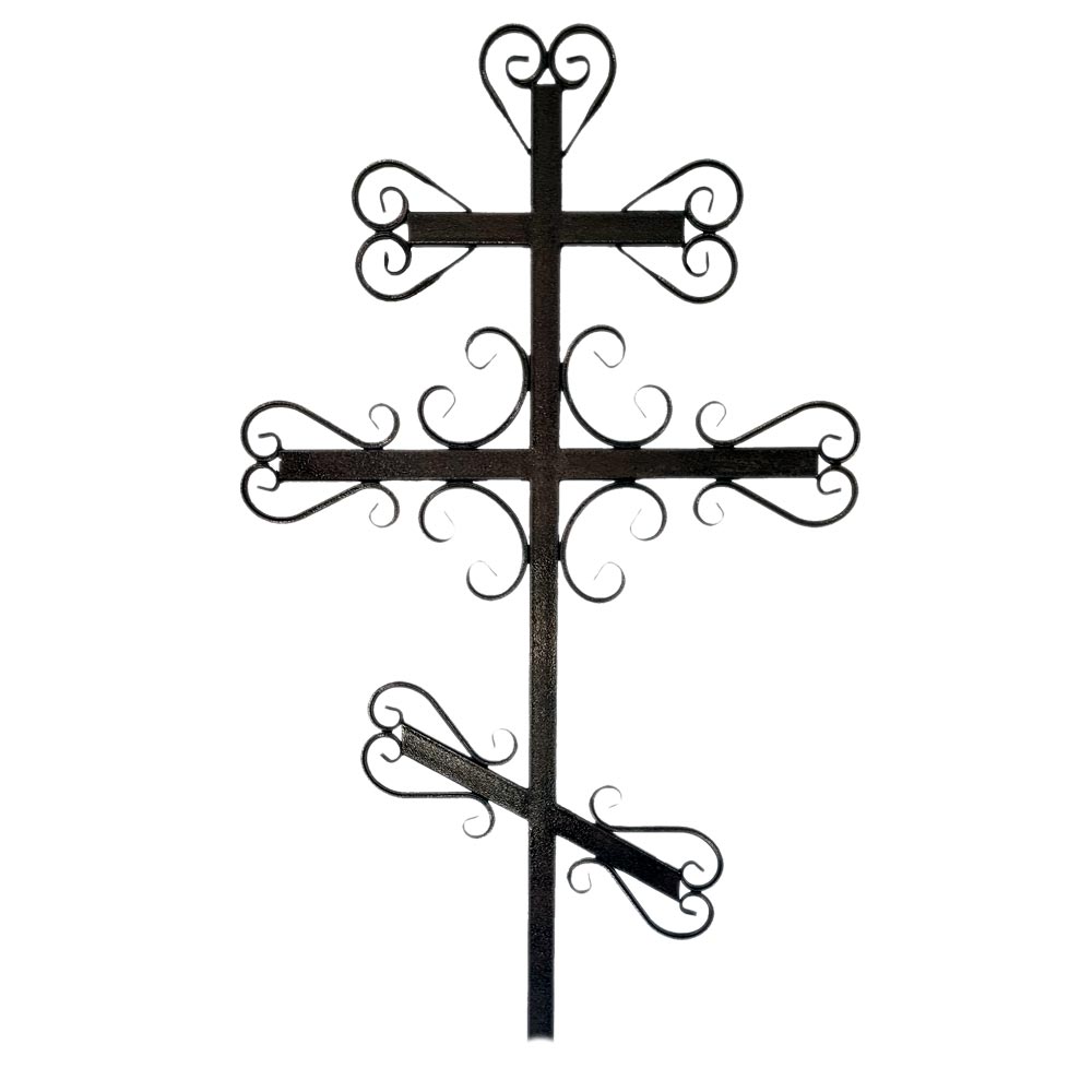 Крест металлический Завиток